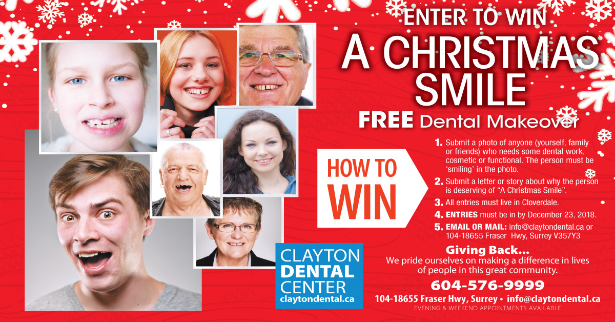 Christmas Smile Giveaway Clayton Dental Center